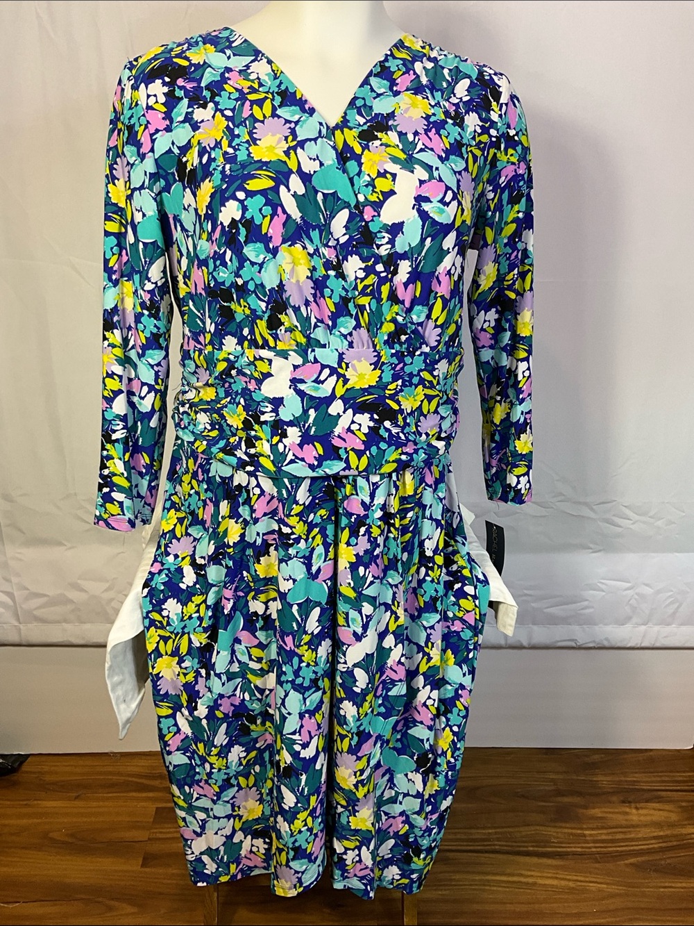 Rachel Roy Floral Wrap-Style Maxi Dress Size 20W